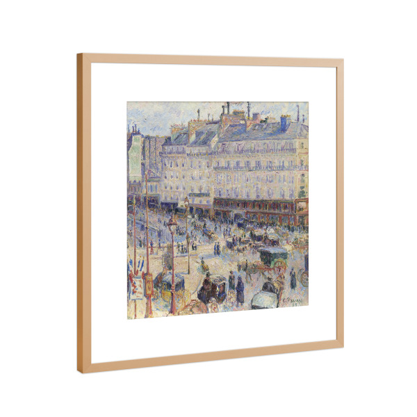 Poster mit Rahmen Kupfer "Morgen, Sonnenlicht" artboxONE - Städte,Architektur,Städte / Weitere