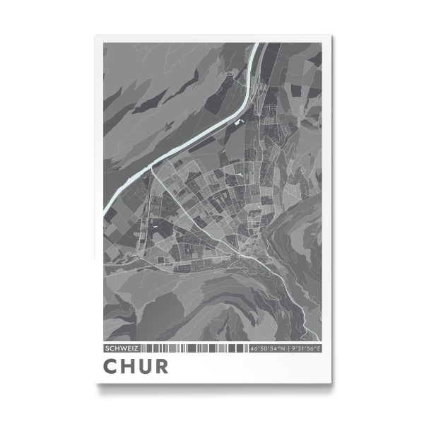 Galerie-Print "Chur City Color" 75x50 cm artboxONE