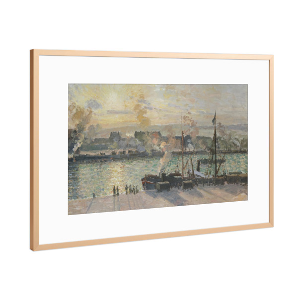 Poster mit Rahmen Kupfer "Der Hafen von Rouen" artboxONE - Städte,Architektur,Städte / Weitere