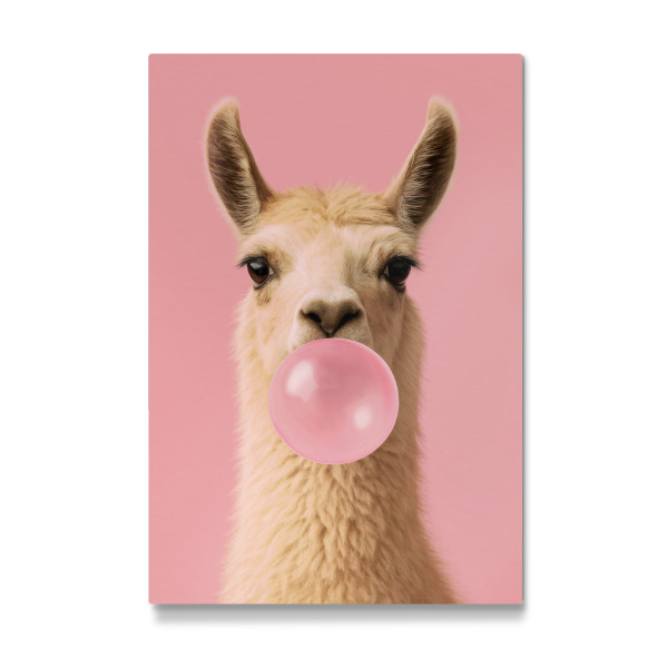 Galerie-Print "Kaugummi-Lama" 75x50 cm artboxONE