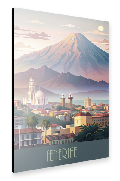 Alu-Dibond "Skyline von Teneriffa" 30x20 cm artboxONE