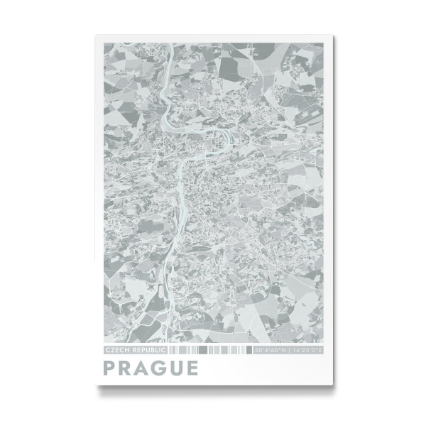 Galerie-Print "City Prag Color Map" 30x20 cm artboxONE