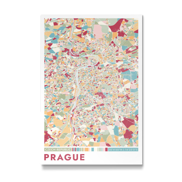 Galerie-Print "Colormap Prag" 30x20 cm artboxONE