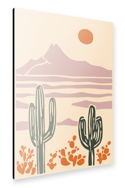 Alu-Dibond "Desert Heart (02)" 75x50 cm artboxONE
