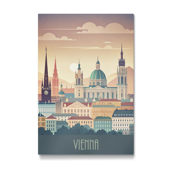 Galerie-Print "Die Skyline von Wien" 75x50 cm artboxONE