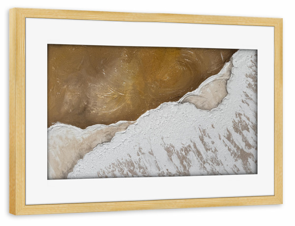 Poster mit Rahmen kiefer "Grenzen des Meeres I" artboxONE - Natur,Reise / Strand und Meer
