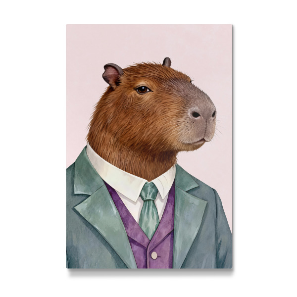 Galerie-Print "Capybara-Porträt im Anzug" 75x50 cm artboxONE