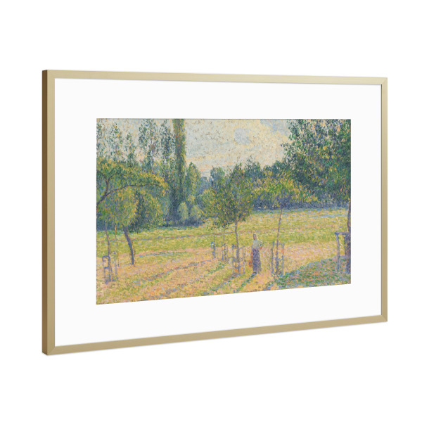 Poster mit Rahmen Gold "Am Nachmittag auf der Wiese" artboxONE - Reise,Für Mama,Für Papa