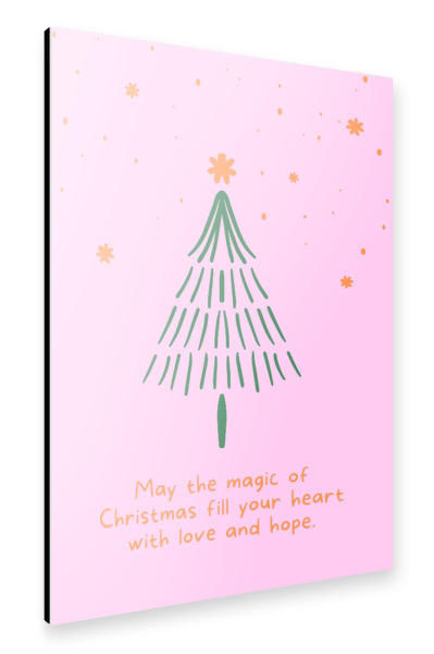 Alu-Dibond "Möge der Zauber von Weihnachten" 30x20 cm artboxONE