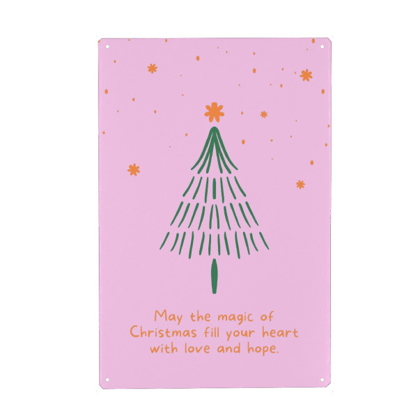 Holzbild "Möge der Zauber von Weihnachten" artboxONE - Liebe,Weihnachten