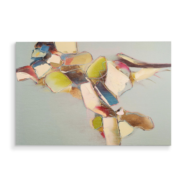 Holzbild "Abstrakte Ruhe im Fluss" artboxONE - Natur,Abstrakt,Geometrie