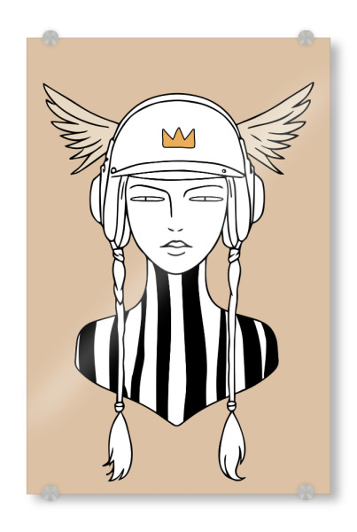 Acrylglasbild "Stiller Mädchenflügel" artboxONE - Natur,Abstrakt,Fashion