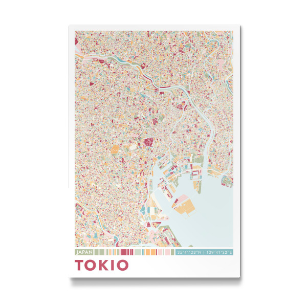 Galerie-Print "Colormap Tokio" 75x50 cm artboxONE