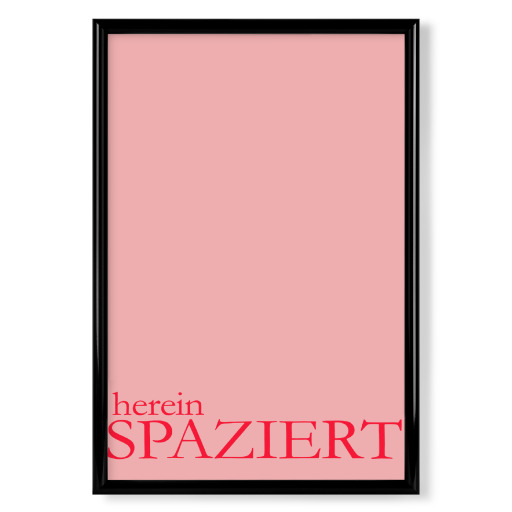 Hierinspazierte Typografie
