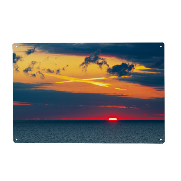 Holzbild "Ostsee mit Sonnenaufgang" artboxONE - Natur,Reise,Reise / Strand und Meer