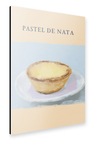 Alu-Dibond "Portugiesische Pastel de Nata" 75x50 cm artboxONE