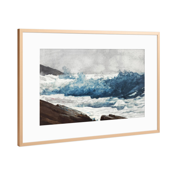 Poster mit Rahmen Kupfer "Prouts Hals" artboxONE - Natur,Reise / Strand und Meer