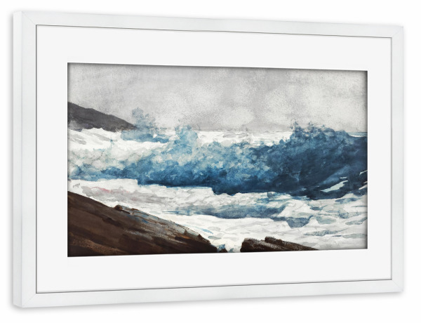 Poster mit Rahmen weiß "Prouts Hals" artboxONE - Natur,Reise / Strand und Meer