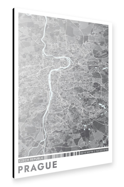 Alu-Dibond "Prag City Color" 75x50 cm artboxONE