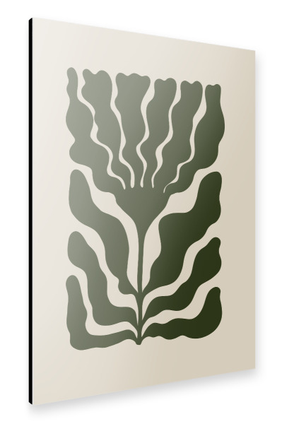 Alu-Dibond "Tagesblüte - Grün" 30x20 cm artboxONE
