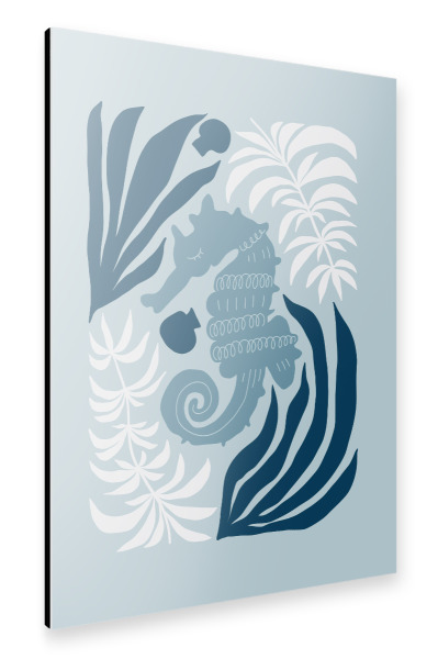 Alu-Dibond "Seepferdchen-Nest" 75x50 cm artboxONE