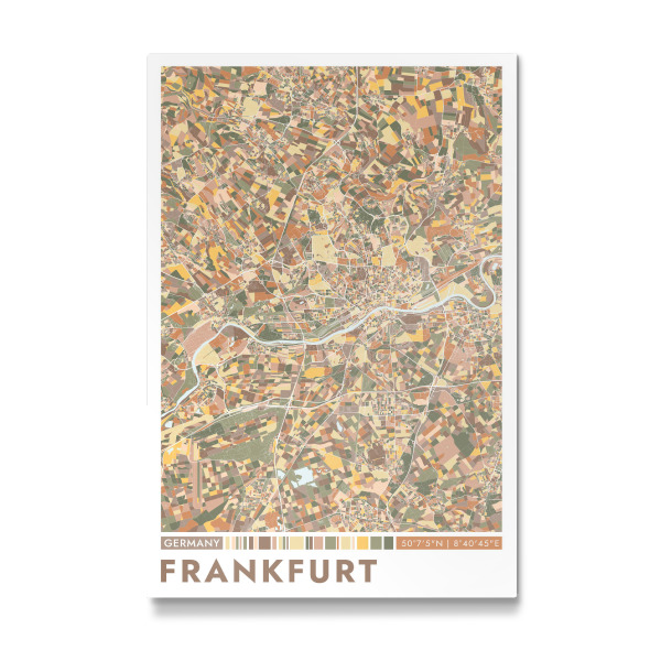 Galerie-Print "Frankfurt City Color" 75x50 cm artboxONE