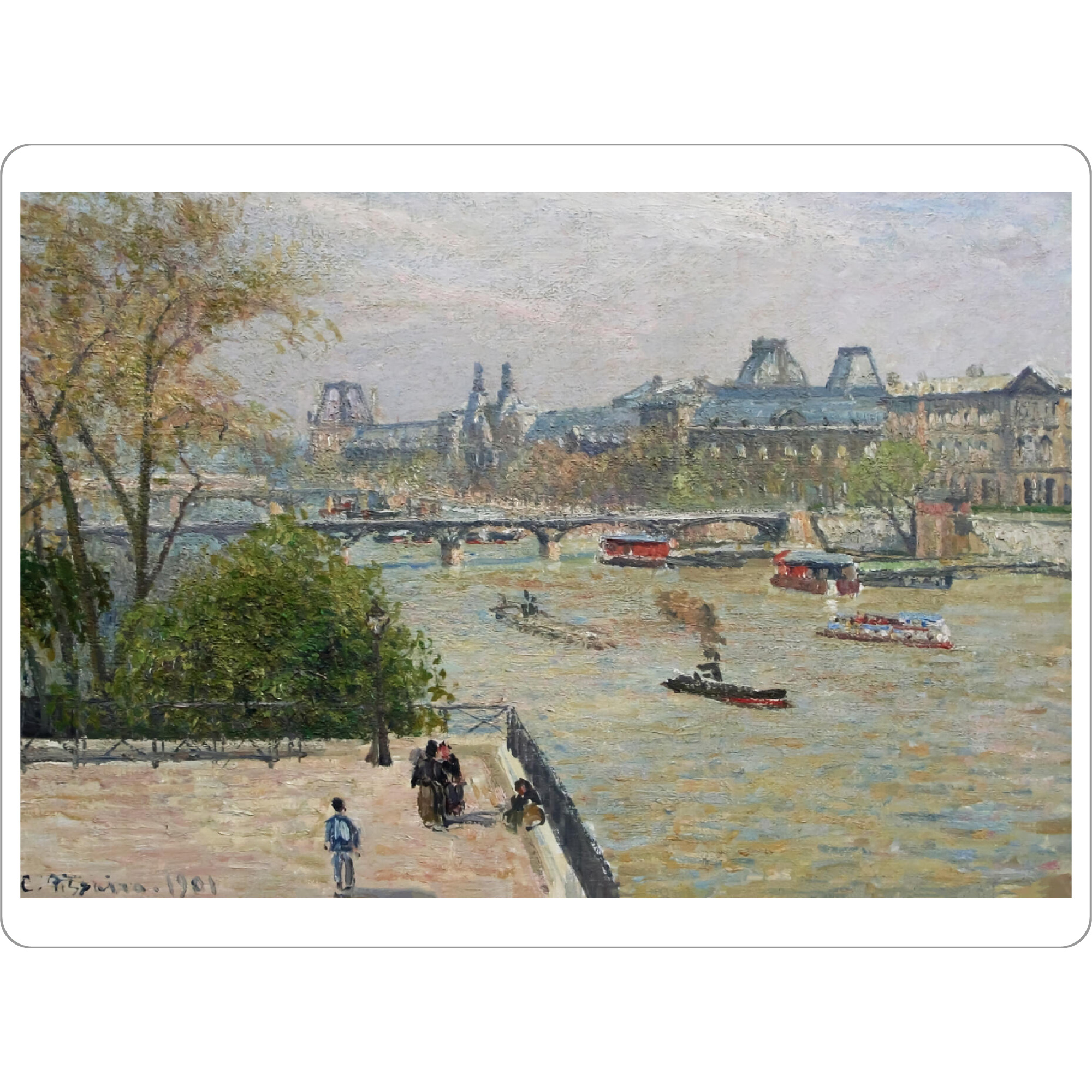 Tischset "Louvre" artboxONE - Städte,Reise,Städte / Paris