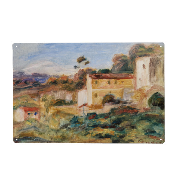 Holzbild "Landschaft - Pierre-Auguste Renoir" artboxONE - Architektur,Für Mama,Für Papa