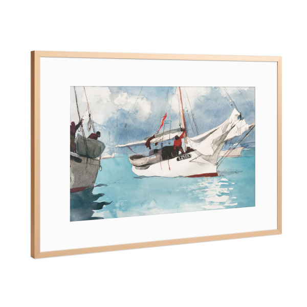 Poster mit Rahmen Kupfer "Key West" artboxONE - Reise,Reise / Strand und Meer,Sport