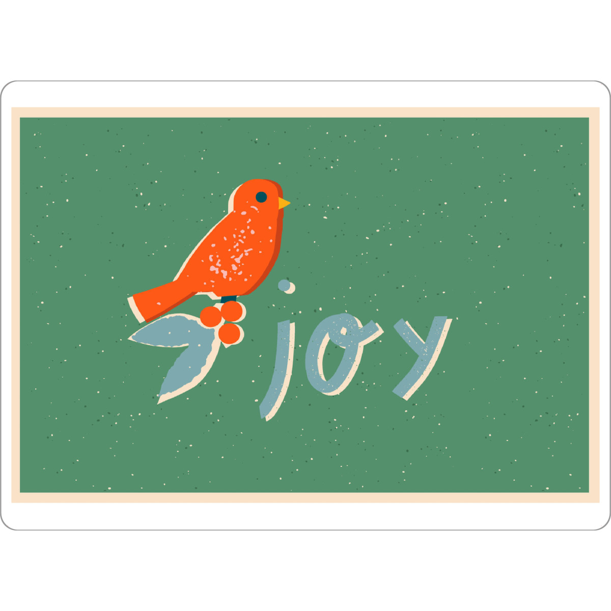 Tischset "Happy Christmas (89)" artboxONE - Für Kinder,Weihnachten,Für Mama - Weihnachten,Text,Joy,Christmas,Vogel,Illustration - Bild weihnachten