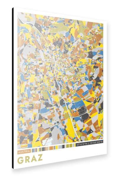 Alu-Dibond "Graz Color" 75x50 cm artboxONE