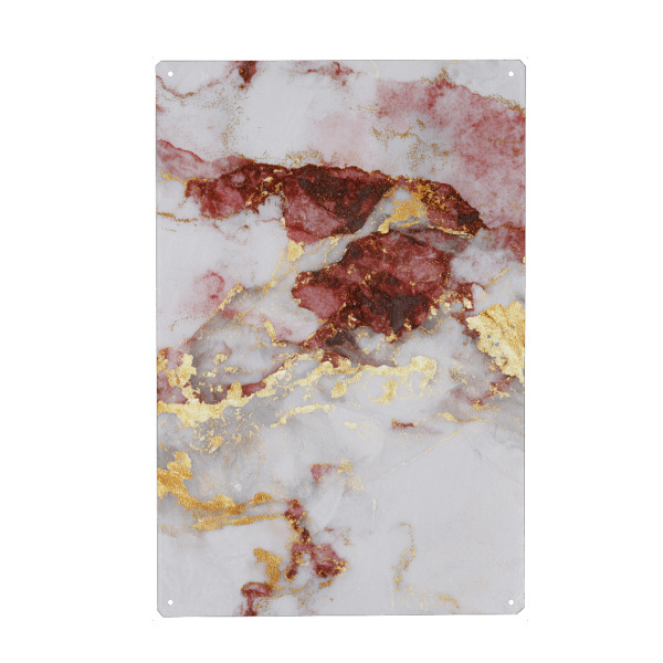 Metall Poster "Marmor trifft Farbe" artboxONE - Natur,Abstrakt,Geometrie