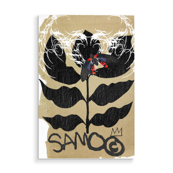 Holzbild "Gothic Bloom" artboxONE - Floral,Abstrakt