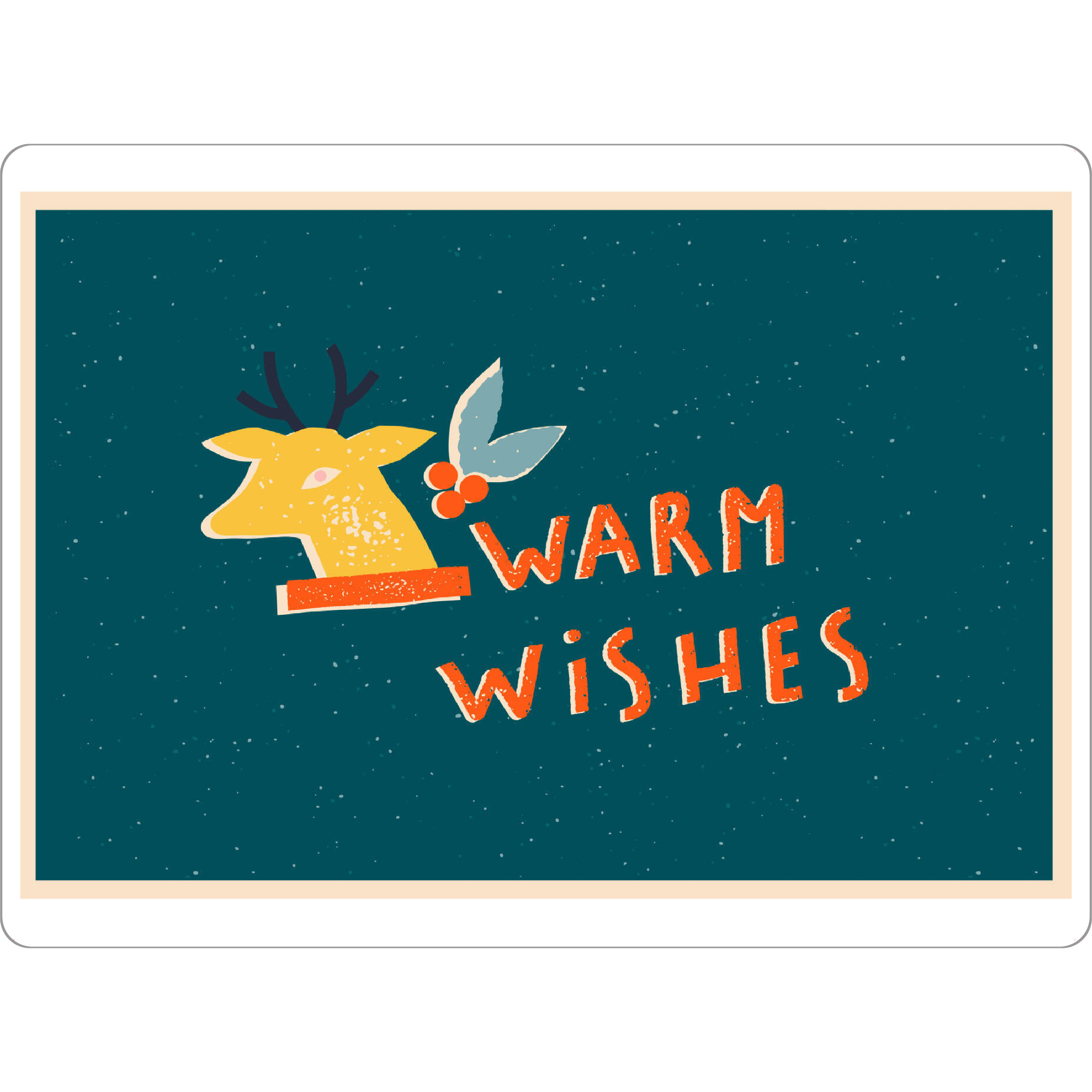 Tischset "Happy Christmas (79)" artboxONE - Für Kinder,Weihnachten,Für Mama - Christmas,Weihnachten,Dekorative kunst,Rentier,Text - Bild christmas