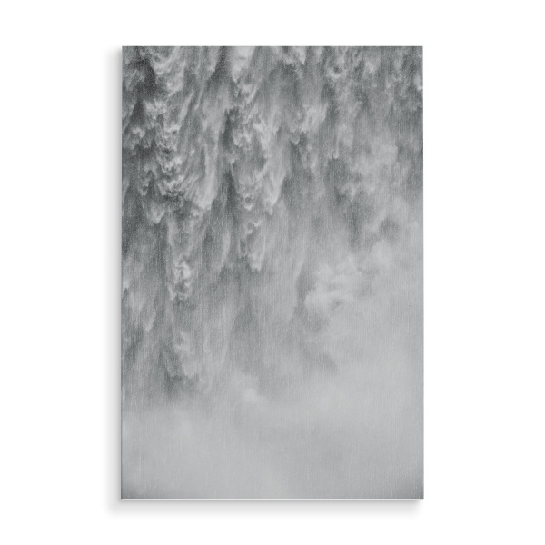 Holzbild "Abstrakter Wasserfall" artboxONE - Natur,Reise,Abstrakt,Schwarzweiß