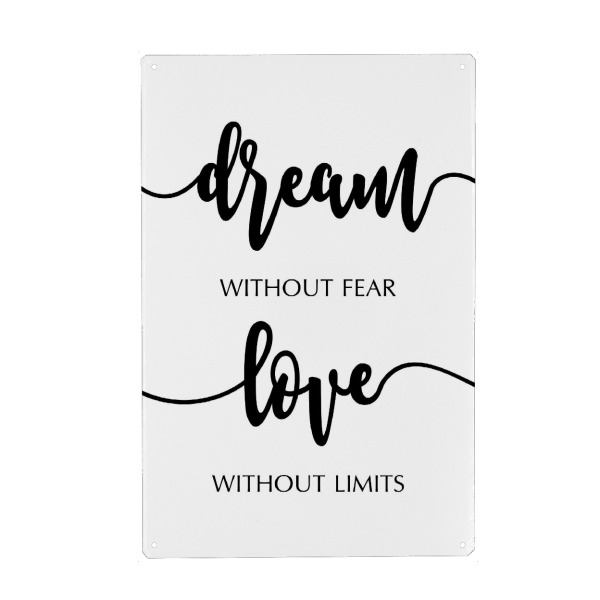 Holzbild "Liebe ohne Grenzen" artboxONE - Typografie,Menschen,Liebe