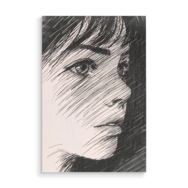 Holzbild "When will i see you again" artboxONE - Comic,Menschen