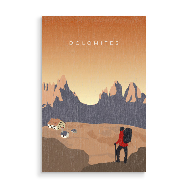 Holzbild "Dolomites - Drei Zinnen" artboxONE - Natur,Reise,Reise / Länder