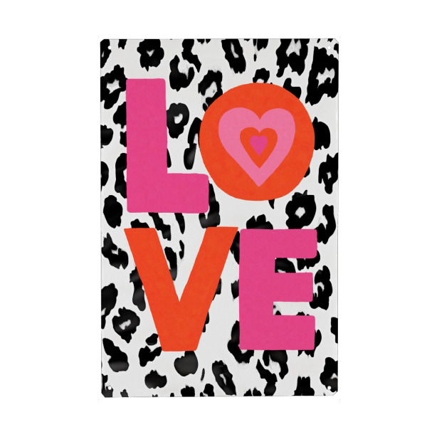 Metall Poster "Wilde Liebe Vibes" artboxONE - Typografie,Tiere,Liebe