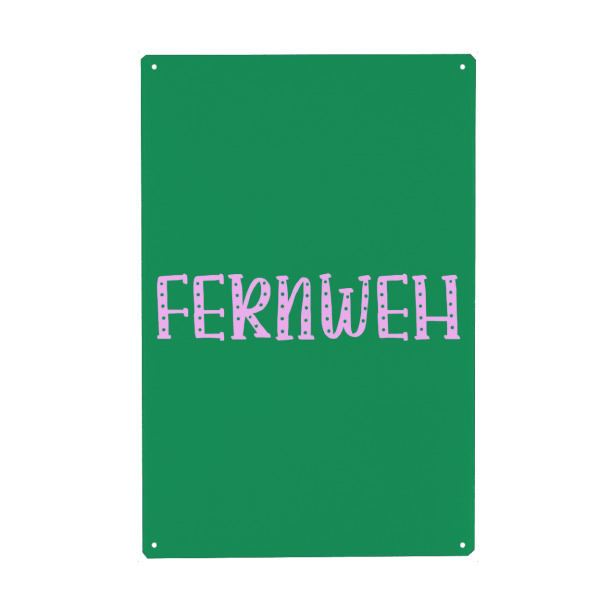 Holzbild "Fernweh Art" artboxONE - Typografie,Reise