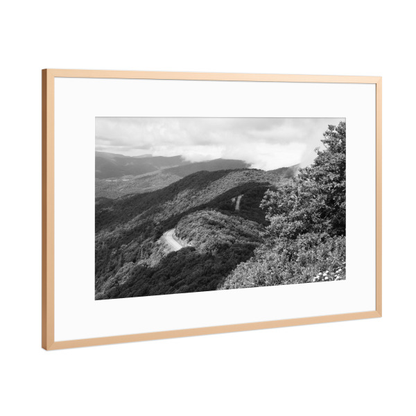 Poster mit Rahmen Kupfer "Die Appalachen iii" artboxONE - Natur,Reise,Schwarzweiß,Reise / Länder