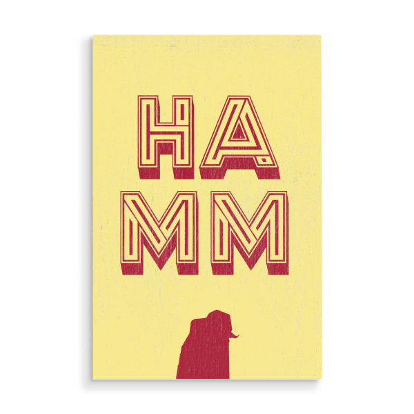 Holzbild "Hamm Pop Art" artboxONE - Städte,Typografie,Reise,Städte / Weitere