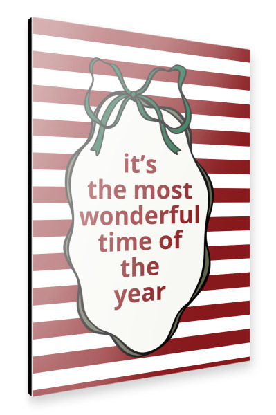 Alu-Dibond "Most Wonderful Time" 30x20 cm artboxONE