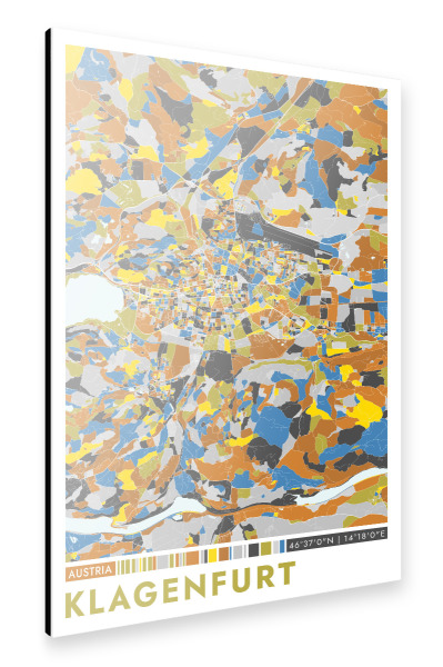 Alu-Dibond "Klagenfurt Color" 75x50 cm artboxONE