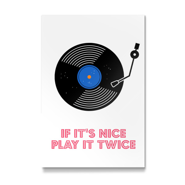 Galerie-Print "If It’s Nice Play It Twice" 75x50 cm artboxONE