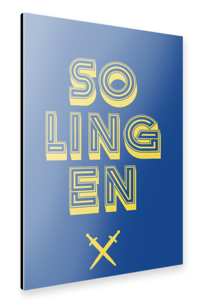 Alu-Dibond "Solingen Pop-Art" 30x20 cm artboxONE