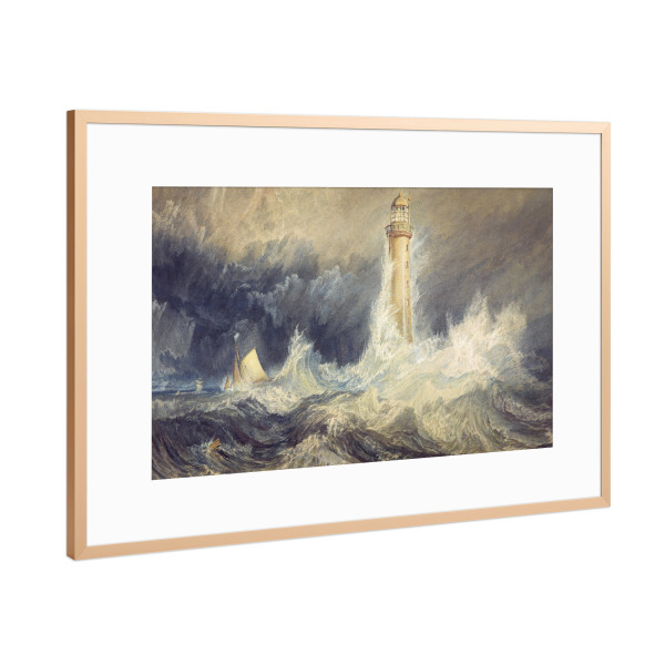 Poster mit Rahmen Kupfer "Bell Rock Leuchtturm" artboxONE - Reise / Strand und Meer,Für Mama,Für Papa