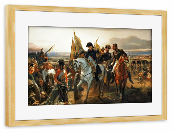 Poster mit Rahmen kiefer "Schlacht bei Friedland" artboxONE - Für Mama,Für Papa,Männer