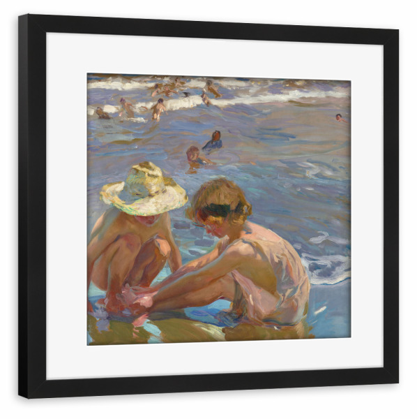 Poster mit Rahmen schwarz "Der verwundete Fuß" artboxONE - Für Kinder,Für Mama,Für Papa