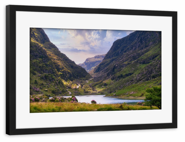 Poster mit Rahmen schwarz "Gap of Dunloe" artboxONE - Natur,Reise,Floral,Reise / Länder